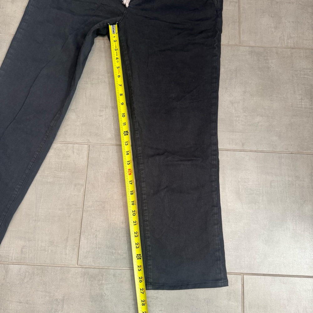 Marine Layer Black Drawstring Saturday Slim Fit Pants - Picture 5 of 6
